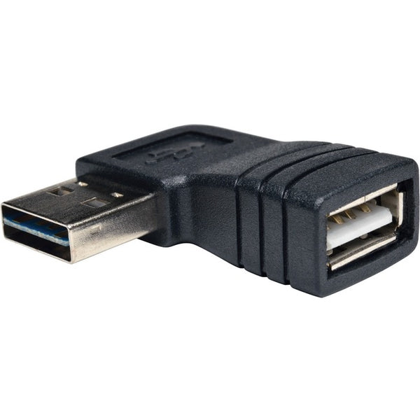 Tripp Lite USB 2.0 High Speed Adapter Reversible A to Right Angle A M-F - American Tech Depot