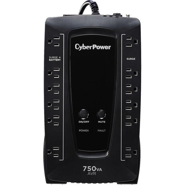 CyberPower AVR Series AVRG750U 750VA 450W Desktop UPS with AVR and USB - American Tech Depot