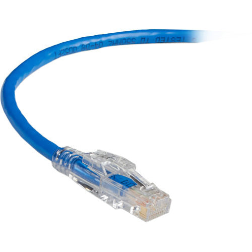 Black Box GigaTrue 3 CAT6 550-MHz Lockable Patch Cable (UTP), Blue, 15-ft. (4.5-m) - American Tech Depot