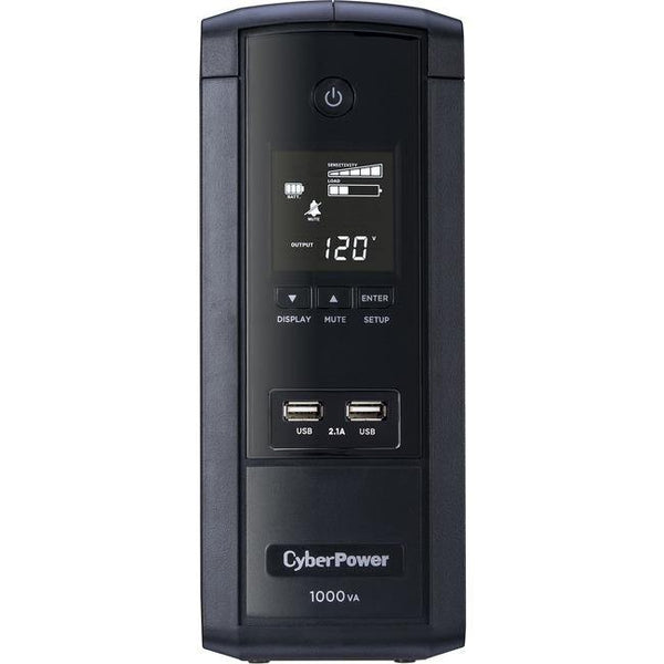 CyberPower UPS Systems BRG1000AVRLCD Intelligent LCD -  Capacity: 1000 VA - 600 W - American Tech Depot