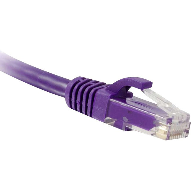 ENET Cat5e Purple 14 Foot Patch Cable with Snagless Molded Boot (UTP) High-Quality Network Patch Cable RJ45 to RJ45 - 14Ft - American Tech Depot