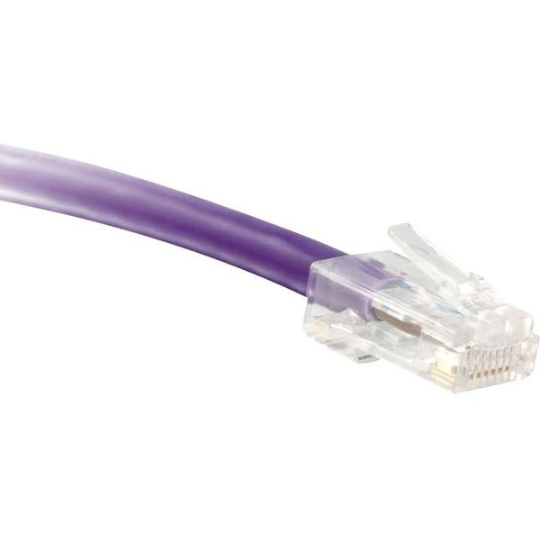 ENET Cat5e Purple 3 Foot Non-Booted (No Boot) (UTP) High-Quality Network Patch Cable RJ45 to RJ45 - 3Ft - American Tech Depot