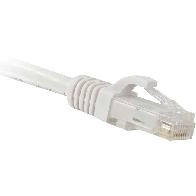 ENET Cat5e White 25 Foot Patch Cable with Snagless Molded Boot (UTP) High-Quality Network Patch Cable RJ45 to RJ45 - 25Ft - American Tech Depot