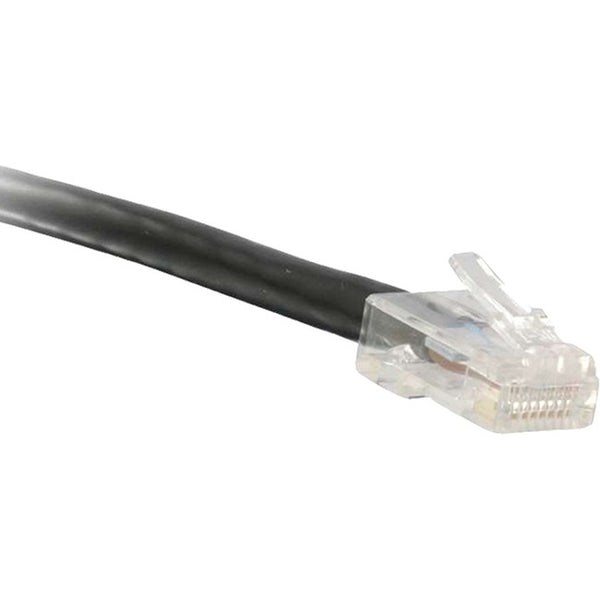 ENET Cat5e Black 50 Foot Non-Booted (No Boot) (UTP) High-Quality Network Patch Cable RJ45 to RJ45 - 50Ft - American Tech Depot