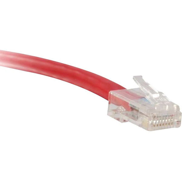 ENET Cat6 Red 10 Foot Non-Booted (No Boot) (UTP) High-Quality Network Patch Cable RJ45 to RJ45 - 10Ft - American Tech Depot