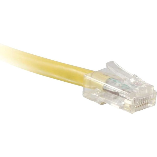 ENET Cat6 Yellow 10 Foot Non-Booted (No Boot) (UTP) High-Quality Network Patch Cable RJ45 to RJ45 - 10Ft - American Tech Depot