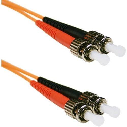 ENET 1M ST-ST Duplex Multimode 62.5-125 OM1 or Better Orange Fiber Patch Cable 1 meter ST-ST Individually Tested - American Tech Depot