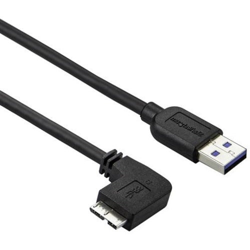 StarTech.com 2m 6 ft Slim Micro USB 3.0 Cable - M-M - USB 3.0 A to Left-Angle Micro USB - USB 3.1 Gen 1 (5 Gbps) - American Tech Depot