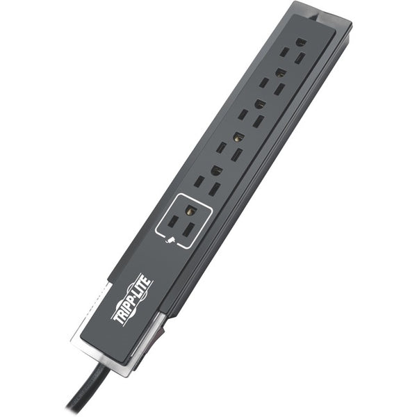 Tripp Lite Surge Protector Power Strip 6 Outlet Tel-Modem 6 ' Cord Black - American Tech Depot