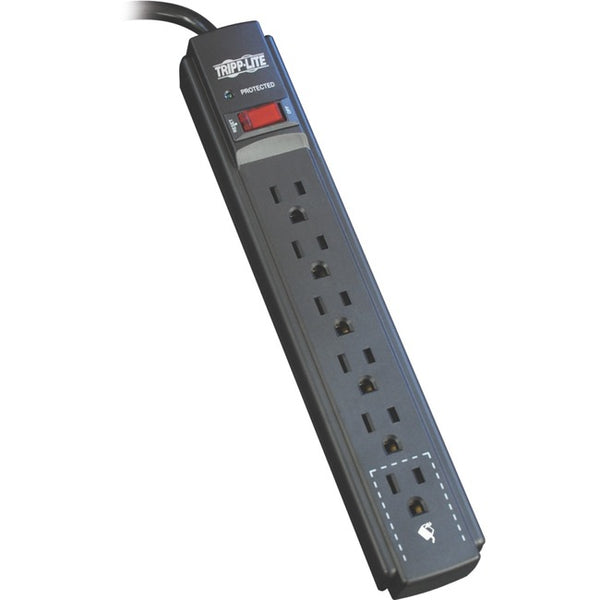 Tripp Lite Surge Protector Power Strip 6 Outlet 15 ' Cord Black 790 J - American Tech Depot