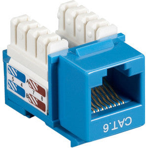 Black Box CAT6 Value Line Keystone Jack, Blue - American Tech Depot