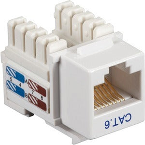 Black Box CAT6 Value Line Keystone Jack, White - American Tech Depot