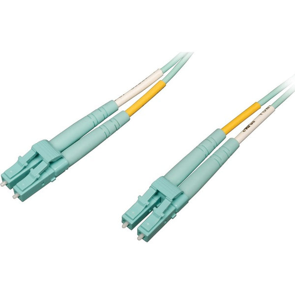 Tripp Lite 10Gb-100Gb Duplex Multimode LC-LC OM4 Aqua Fiber Patch Cable 15M - American Tech Depot