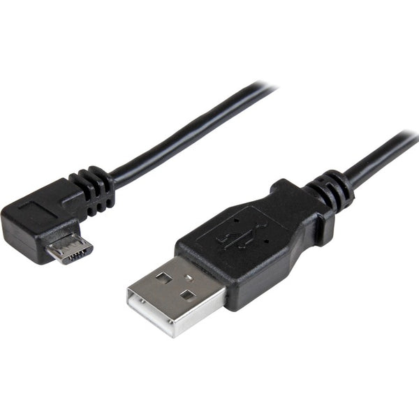 StarTech.com 2m 6 ft Right Angle Micro-USB Charge and Sync Cable M-M - USB 2.0 A to Micro USB - 24 AWG - American Tech Depot
