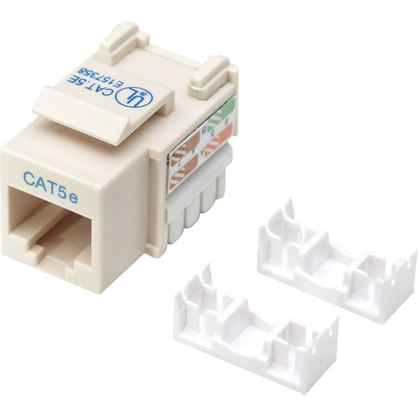 Intellinet Network Solutions Cat5e Keystone Jack, UTP, Punch-Down, Ivory - American Tech Depot