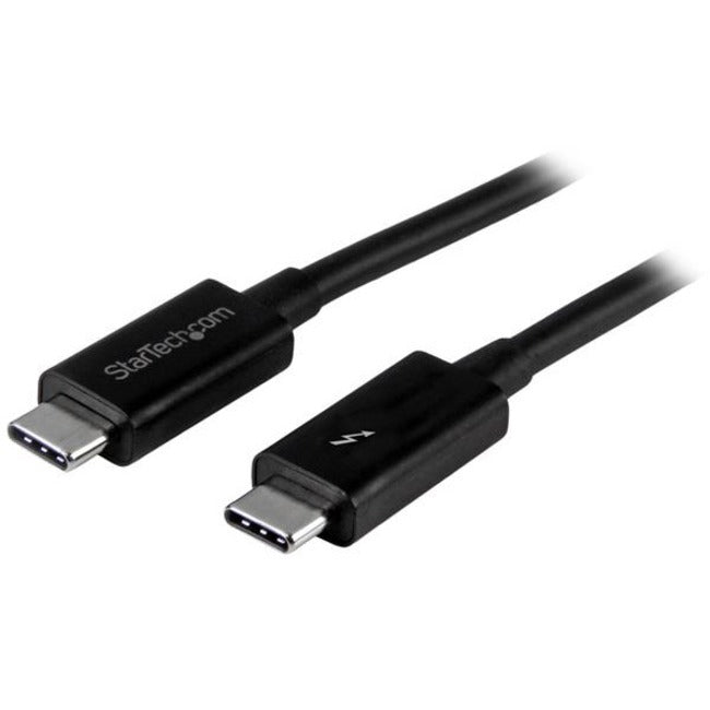 StarTech.com Thunderbolt 3 Cable - 6 ft - 2m - 4K 60Hz - 20Gbps - USB C to USB C Cable - Thunderbolt 3 USB Type C Charger Cable - American Tech Depot