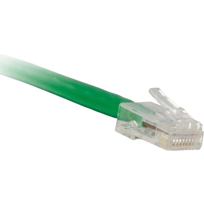 ENET Cat6 Green 1 Foot Non-Booted (No Boot) (UTP) High-Quality Network Patch Cable RJ45 to RJ45 - 1Ft - American Tech Depot