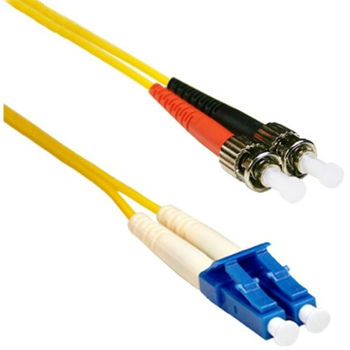 ENET 15M ST-LC Duplex Single-mode 9-125 OS1 or Better Yellow Fiber Patch Cable 15 meter ST-LC Individually Tested - American Tech Depot