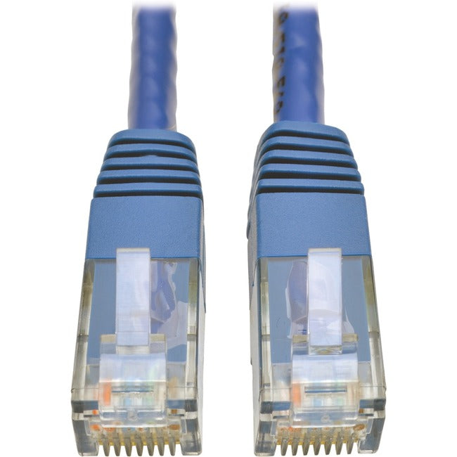 Tripp Lite Cat6 Gigabit Molded Patch Cable RJ45 M-M 550MHz 24 AWG Blue 1' - American Tech Depot