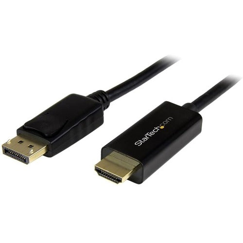 StarTech.com DisplayPort to HDMI Adapter Cable - 3 m (10 ft.) - DP to HDMI Adapter with Built-in Cable - (M - M) Ultra HD 4K 30 Hz - American Tech Depot