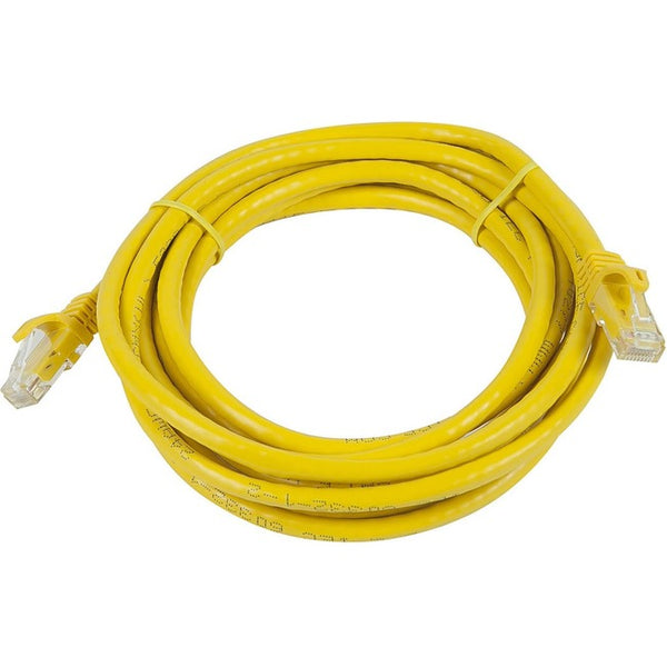 Monoprice FLEXboot Series Cat6 24AWG UTP Ethernet Network Patch Cable, 14ft Yellow - American Tech Depot