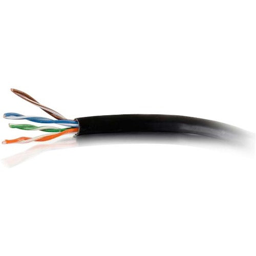 C2G 1000ft Cat6 Bulk Ethernet Network Cable-Solid UTP Riser CMR Black TAA - American Tech Depot