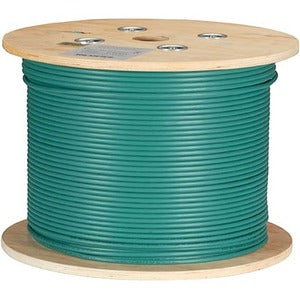 Black Box CAT6A 500-MHz Bulk Cable - F-UTP, Plenum, Solid, Green, 1000-ft. - American Tech Depot