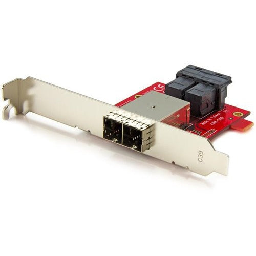 StarTech.com Mini-SAS Adapter - Dual SFF-8643 to SFF-8644 - with Full and Low-Profile Brackets - 12Gbps - American Tech Depot