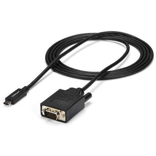 StarTech.com 6ft-2m USB C to VGA Cable - 1920x1200-1080p USB Type C DP Alt Mode to VGA Video Monitor Adapter Cable -Works w- Thunderbolt 3 - American Tech Depot