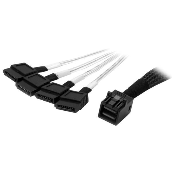 StarTech.com 1m Internal Mini SAS to SATA Cable - SFF-8643 to 4x SATA - American Tech Depot