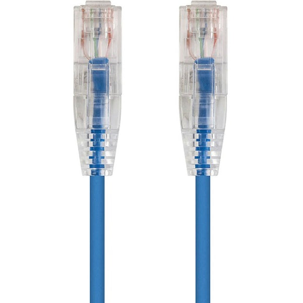 Monoprice SlimRun Cat6 28AWG UTP Ethernet Network Cable, 3ft Blue - American Tech Depot