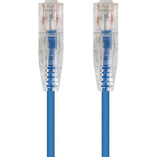 Monoprice SlimRun Cat6 28AWG UTP Ethernet Network Cable, 5ft Blue - American Tech Depot