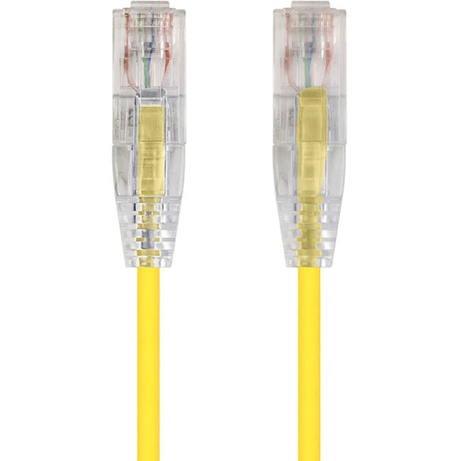 Monoprice SlimRun Cat6 28AWG UTP Ethernet Network Cable, 5ft Yellow - American Tech Depot