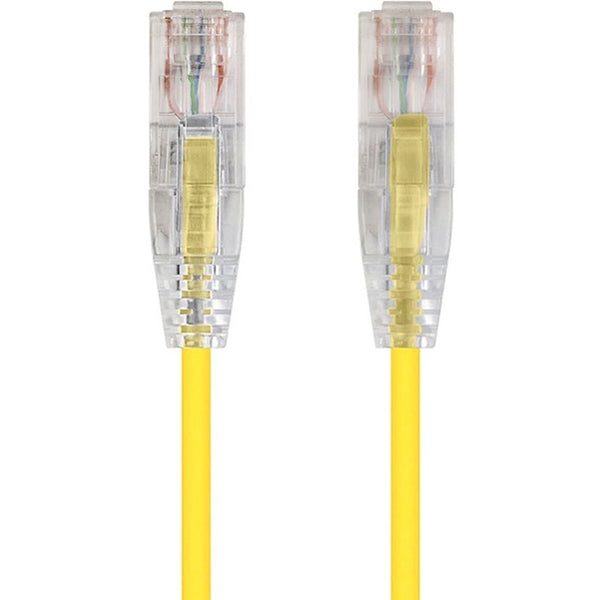 Monoprice SlimRun Cat6 28AWG UTP Ethernet Network Cable, 7ft Yellow - American Tech Depot