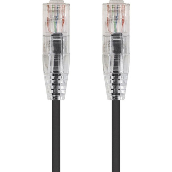 Monoprice SlimRun Cat6 28AWG UTP Ethernet Network Cable, 6-inch Black - American Tech Depot