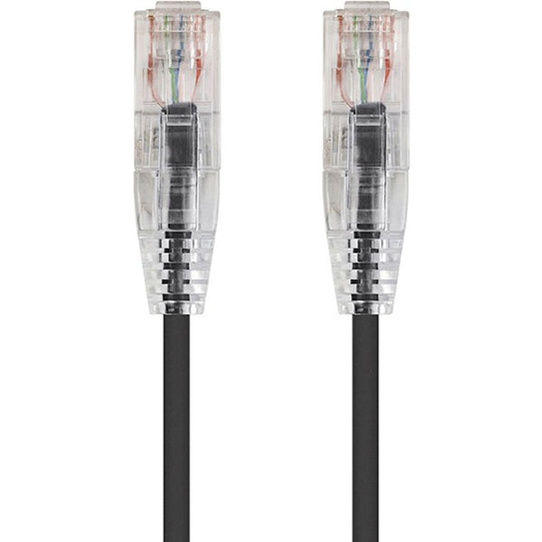 Monoprice SlimRun Cat6 28AWG UTP Ethernet Network Cable, 5ft Black - American Tech Depot