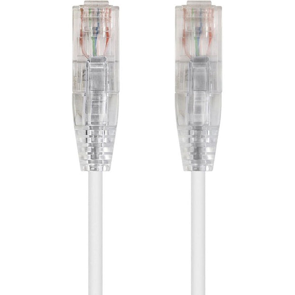 Monoprice SlimRun Cat6 28AWG UTP Ethernet Network Cable, 1ft White - American Tech Depot