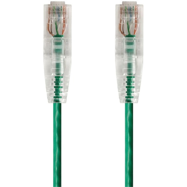 Monoprice SlimRun Cat6 28AWG UTP Ethernet Network Cable, 1ft Green - American Tech Depot