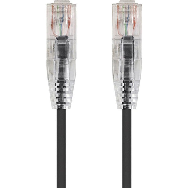 Monoprice SlimRun Cat6 28AWG UTP Ethernet Network Cable, 10ft Black - American Tech Depot