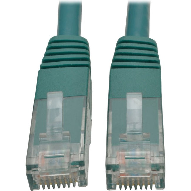 Tripp Lite 15ft Cat6 Gigabit Molded Patch Cable RJ45 M-M 550MHz 24AWG Green - American Tech Depot