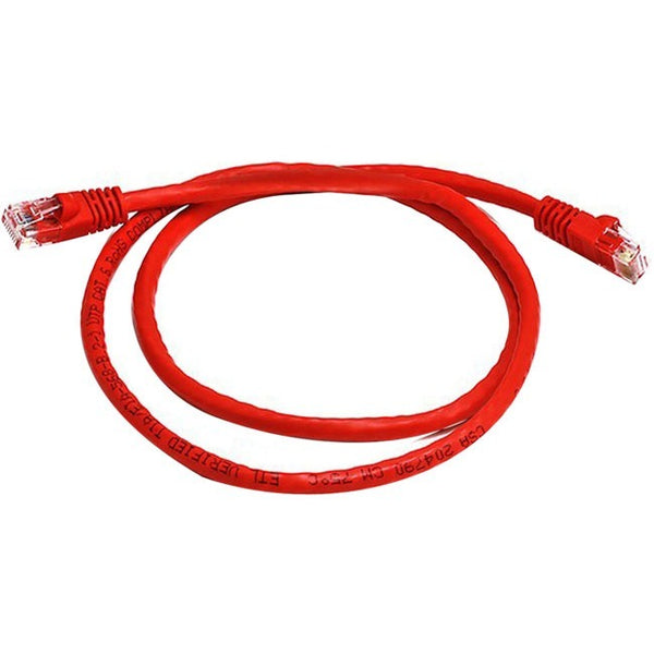 Monoprice Cat6 24AWG UTP Ethernet Network Patch Cable, 3ft Red - American Tech Depot