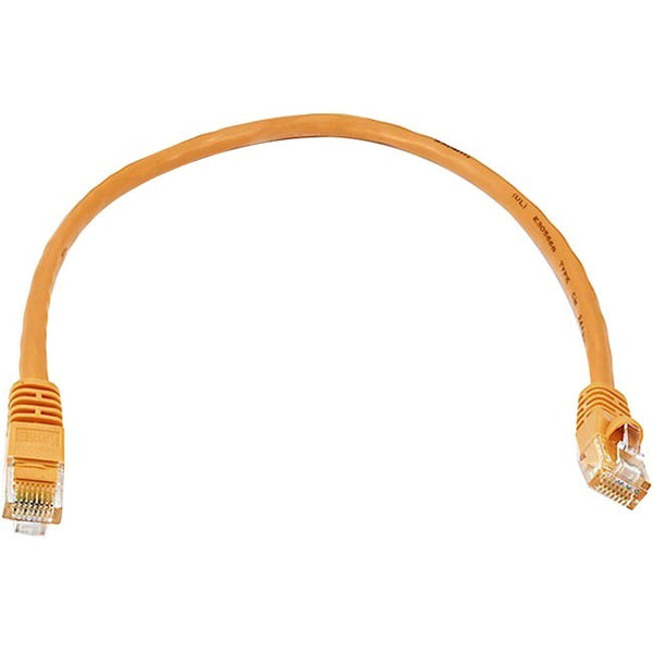 Monoprice Cat6 24AWG UTP Ethernet Network Patch Cable, 1ft Orange - American Tech Depot