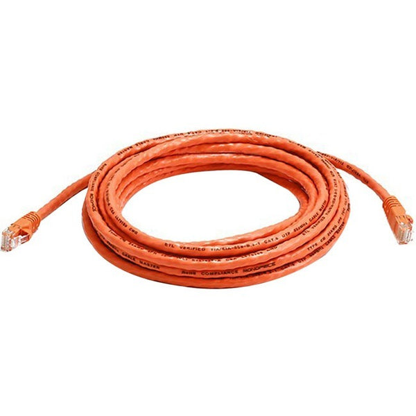 Monoprice Cat6 24AWG UTP Ethernet Network Patch Cable, 14ft Orange - American Tech Depot