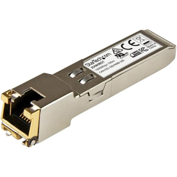 StarTech.com HPE JD089B Compatible SFP Module - 1000BASE-T - 1GE Gigabit Ethernet SFP SFP to RJ45 Cat6-Cat5e - 100m