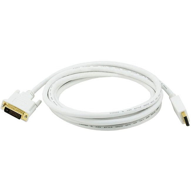 Monoprice 10ft 28AWG DisplayPort to DVI Cable - White - American Tech Depot