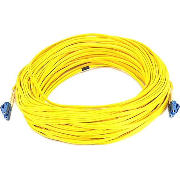 Monoprice Fiber Optic Cable, LC-LC, Single Mode, Duplex - 30 meter (9-125 Type) - Yellow - American Tech Depot