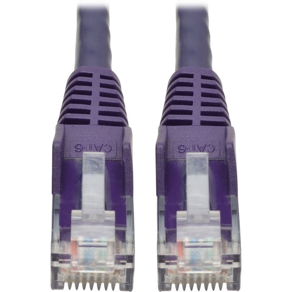 Tripp Lite 15ft Cat6 Snagless Molded Patch Cable UTP Purple RJ45 M-M 15' - American Tech Depot