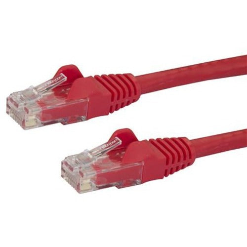 StarTech.com 125ft CAT6 Ethernet Cable - Red Snagless Gigabit CAT 6 Wire - 100W PoE RJ45 UTP 650MHz Category 6 Network Patch Cord UL-TIA - American Tech Depot