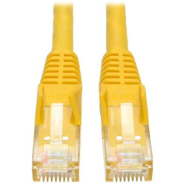 Tripp Lite 5ft Cat6 Gigabit Snagless Molded Patch Cable RJ45 M-M Yellow 5' - American Tech Depot