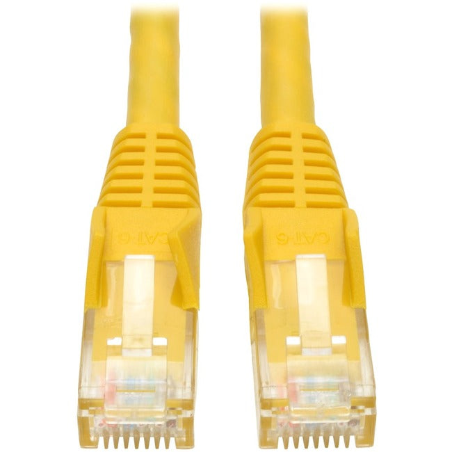 Tripp Lite 10ft Cat6 Gigabit Snagless Molded Patch Cable RJ45 M-M Yellow 10' - American Tech Depot